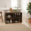 Kitchen or dining area with wooden crates used for storage and display. Náhled obrázku produktu
