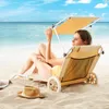 CASARIA® Lettino da Spiaggia Kreta Pieghevole Trasportabile Anteprima dell’immagine prodotto 4
