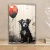 Wanddeko 20x30 cm - Banksy - Hund - Luftballon - Tiere, Produktbild-Vorschau 2