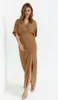 Makover Maxikleid für Frauen Belald K163 beige XL Produktbild-Vorschau 1