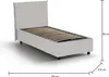 Einzelbett Dbaros, Containerbett mit Kunstlederbezug, 100%  Produktbild-Vorschau 3