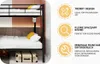 Sweiko Twin sur Twin lit superposé en métal pour enfants Voir les images du produit 13