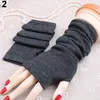 Damenmode Gestrickte Arm Fingerlose Lange Fissen Handgelenk Produktbild-Vorschau 5