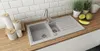 Granitspüle 100x50 cm + Spiralarmatur Spülbecken für Küche Produktbild-Vorschau 3