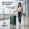 DEUBA TRAVEL Koffer Set 3tlg Hartschalenkoffer Dunkelgrün Produktbild-Vorschau 7