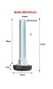 4er Set Stellfüße M8x50 Fuß 21mm  | höhenverstellbar Produktbild-Vorschau 2