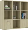 Libreria rovere Sonoma 98x30x98 cm materiale a base di Anteprima dell’immagine prodotto 9