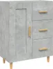 vidaXL Príborník betón sivý 69,5x34x90 cm odvodený výrobok Náhľad obrázku produktu 2