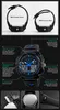 A collage of images showcasing a SKMEI 1270 watch, including close-ups of its features and different angles. Produktbild-Vorschau