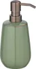A green ceramic soap dispenser with a bronze pump mechanism. Produktbild-Vorschau