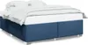 Design Bettgestell ohne Matratze Blau 180x200 cm Stoff, Produktbild-Vorschau 1