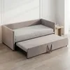 Divano letto ProximaX 90/180 x 200 cm in velluto grigio, Anteprima dell’immagine prodotto 3