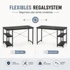 Lina® Computertisch, im Industrie Design, aus Holz, Produktbild-Vorschau 2