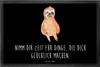 Mr. & Mrs. Panda fußmatte Faultier Zufrieden 40 x 60 cm - Produktbild-Vorschau 1