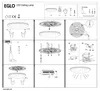 Instructional diagrams for assembling an LED ceiling lamp. Produktbild-Vorschau