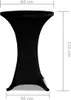 vidaXL 2 x obal na stôl pre barový stôl Stretch Cover Ø60 Náhľad obrázku produktu 5