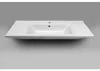 Aqualine ZUNO 100 keramische wastafel, 100x45 cm, wit Productafbeelding-voorbeeld 3
