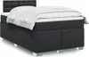 vidaXL Boxspringbett mit Matratze Schwarz 120x190 cm Produktbild-Vorschau 2