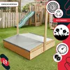 KOTARBAU® Bac à Sable Enfant Extérieur Bois de Pin 120 x Voir les images du produit 8