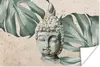 MuchoWow® Poster Buddha - Kopf - Grau 120x80 cm - Bilder Produktbild-Vorschau 1