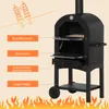 Outsunny Pizzaofen Outdoor Grillofen mit Schornstein Produktbild-Vorschau 5