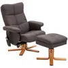 HOMCOM Relaxsessel Massagesessel mit Fußhocker Stauraum Produktbild-Vorschau 1