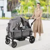 COSTWAY Poussette jumelle 2 en 1 pliable, Poussette pour Voir les images du produit 2
