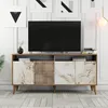 Skye Decor, moderní konzolový stolek, ořech a bílý mramor, Náhled obrázku produktu 5