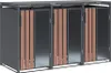 Westmann Status 3 Metall Mülltonnenbox 3er 3x240 L Produktbild-Vorschau 1
