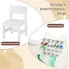 COSTWAY Kindertafelset met stoel, inklapbare tafel met Productafbeelding-voorbeeld 6