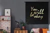 MuchoWow® Wandteppich Wandbehang Zitat - Motivation - Gold Produktbild-Vorschau 5