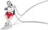 A close-up shot of a Snoopy pendant necklace with a red heart. Produktbild-Vorschau