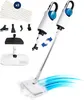 A collage of a steam mop and its accessories. Produktbild-Vorschau