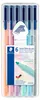 Flamastry Triplus 6 colori pastello v2 Staedtler Anteprima dell’immagine prodotto 2