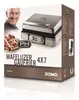 Domo DO9149W, 2 vafle/vaflí, Obdélníkový, Stříbrná, 1400 W Náhled obrázku produktu 9