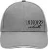 Huuraa Cappy Mütze In dich verliebt Dark Grey/White Produktbild-Vorschau 1