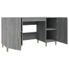 vidaXL Psací stůl Grey Sonoma 140x50x75 cm výrobek z Náhled obrázku produktu 7