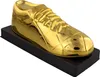 A golden boot trophy on a black base, presented against a white background. Podgląd zdjęcia produktu