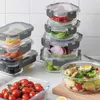 12 pezzi contenitori per alimenti in vetro, con coperchio, Anteprima dell’immagine prodotto 4