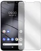 A screen protector is placed over a smartphone screen. Produktbild-Vorschau