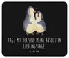 Mr. & Mrs. Panda Mouse Pad Pinguin umarmen - Schwarz - Produktbild-Vorschau 1