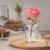 praknu, Kleine schlanke Glas Vase, transparent, rund, 12,5 Produktbild-Vorschau 4