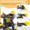 HOMCOM Detský nakladač Detský bagr s lopatou pre 3-ročné Náhľad obrázku produktu 4