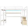 Flieks Etagenbett Metallbett 140x200cm, Hochbett mit Led Produktbild-Vorschau 7
