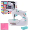 A toy sewing machine and its packaging are displayed against a white background. Produktbild-Vorschau