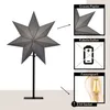 Eglo Tischleuchte Stern Ozen Papier Grau 55cm max. 25W E14 Voir les images du produit 5