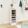 vidaXL Szafka na buty biała 31,5x35x90 cm Materiał Podgląd zdjęcia produktu 3