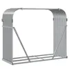 vidaXL Wiata na drewno opałowe jasnoszara 120x45x100 cm Podgląd zdjęcia produktu 6