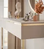 AURORA GOLD Schminktisch auf einem goldenen Gestell Produktbild-Vorschau 2