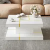 Table basse à deux niveaux de la marque Merax, avec des Voir les images du produit 2